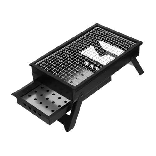 SEWOART Portable Charcoal Grill for Camping and Compact Bbq Grill for Outdoor Cooking for People with Pullout Charcoal Case Lightweight and Easy to Transport