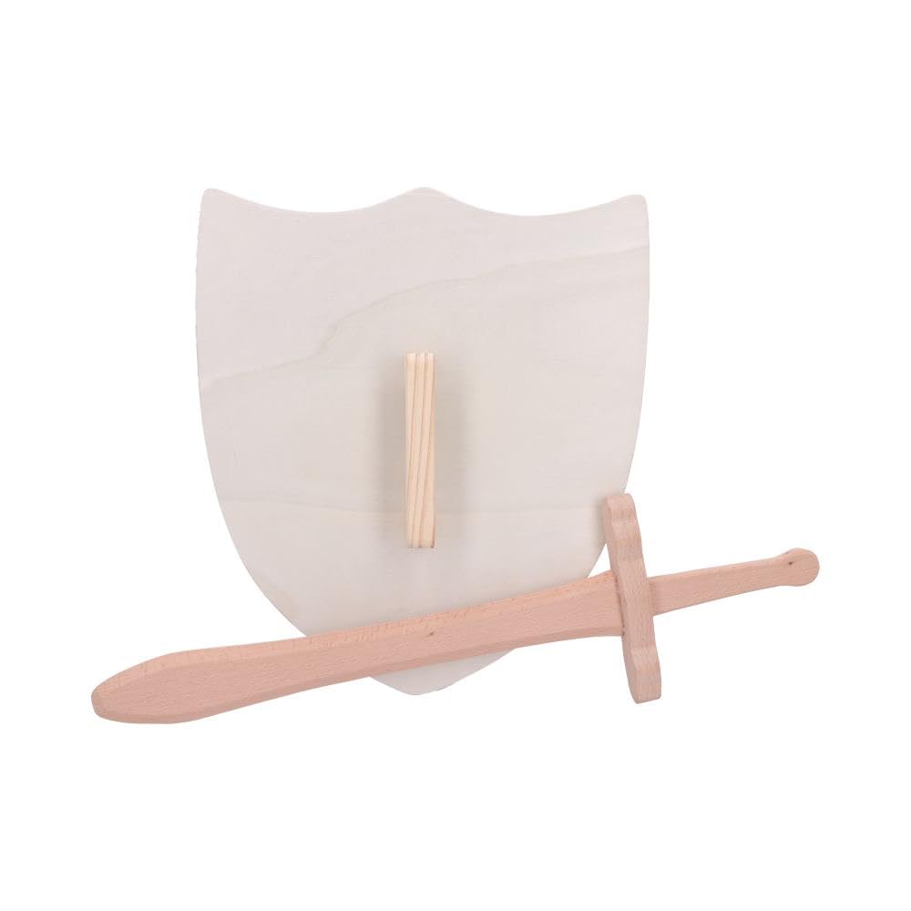 Nemesis Now Wooden Shield with Cross Design, 35 cm Toy Prop for Pretend Play, Ideal for Knight Costume Accessories - Image 3