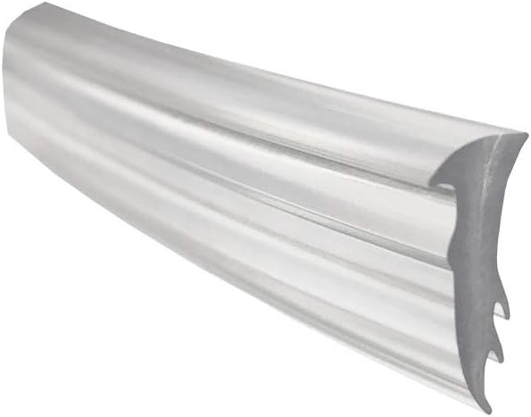 Gordon Glass® Clear 5/8" x 7/32" x 9/16" Vinyl Glazing Spline for Sealing Framed Shower Doors - 18 ft Roll