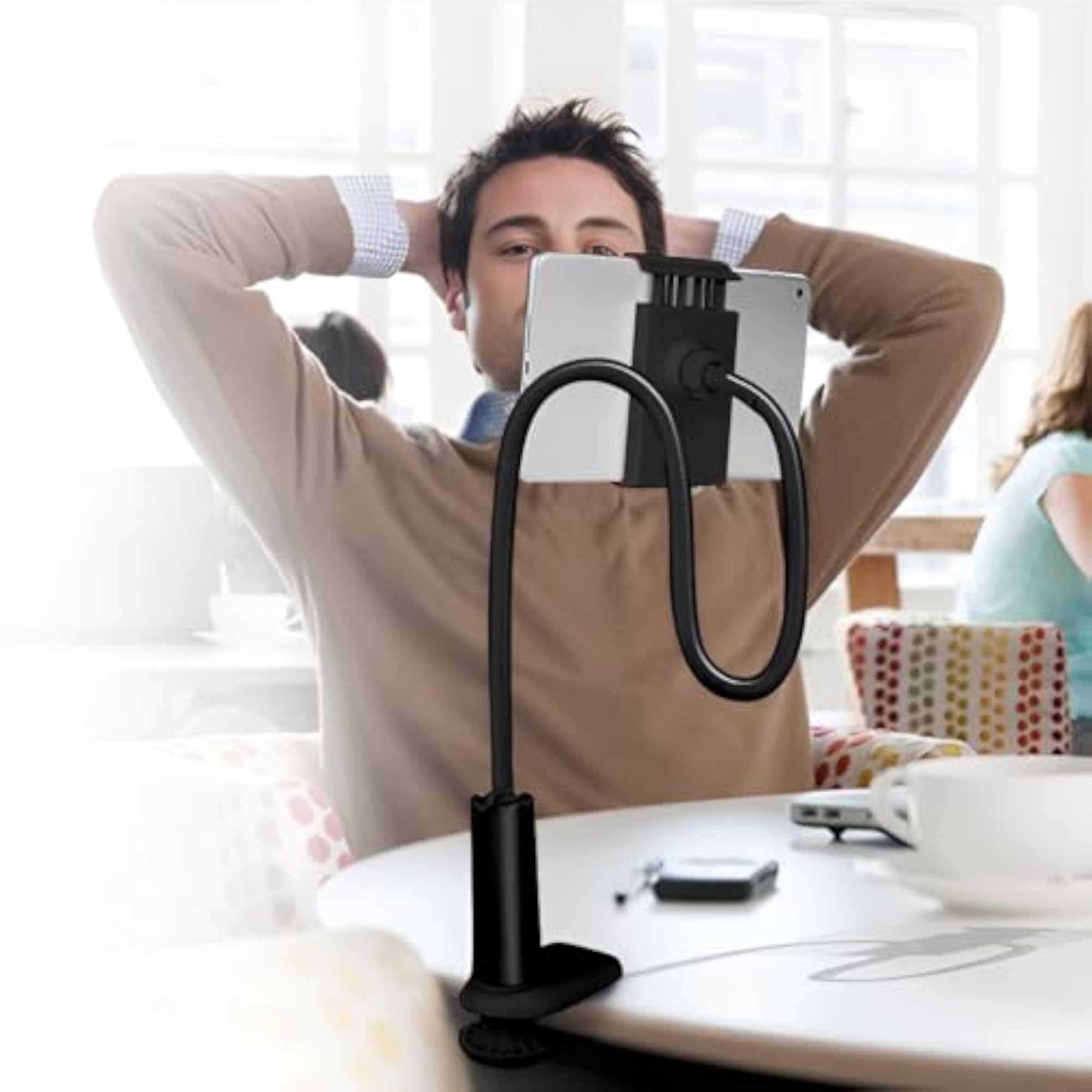LikeStar Universal Flexible Long Arm Metal Lazy Mobile Holder Stand