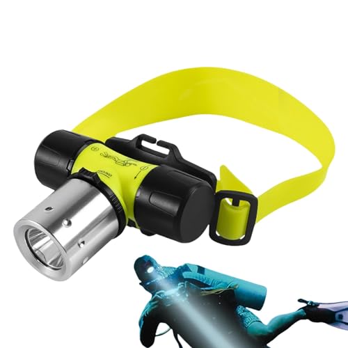 Linterna subacuática - Linterna frontal de buceo, luz de agua de larga duración | Faro de buceo con linterna impermeable de alta intensidad, iluminación de perlas Led para espeleología, plo