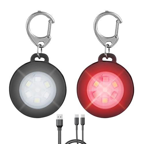 2 Pack LED Dog Collar Light, Rechargeable Dog Lights for