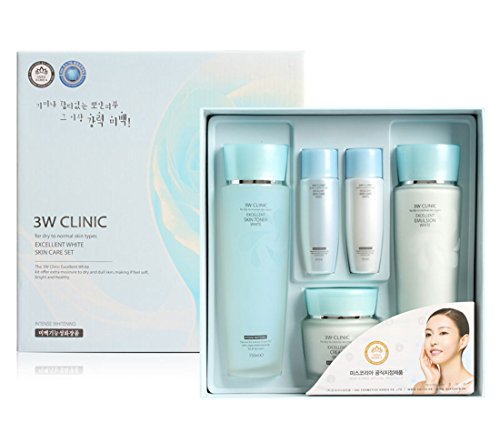 3Wクリニック[韓国コスメ3w Clinic]Excellent White Skin Care set エクセレントホワイトスキンケア3セット,樹液,乳液,クリーム [並行輸入品]のサムネイル