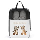 シューズケース チップとデール 靴袋 シューズバッグ 半透明 耐久バッグ コレクションケース 旅行靴収納 シューズ袋 スポーツ 出張