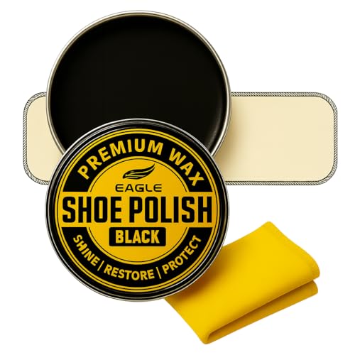 Eagle Black Shoe Polish 3-Piece Kit