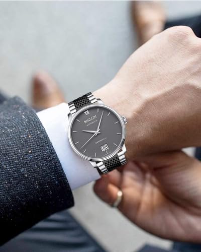 Image of BINLUN Stainless Steel Watch Band, Metal Watch Strap for Men Women Replacement with Double-Lock Deployment Clasp Polished Watch Bracelet Silver Black Gold Rose-gold 18 /19 /20 /21 /22 /24mm