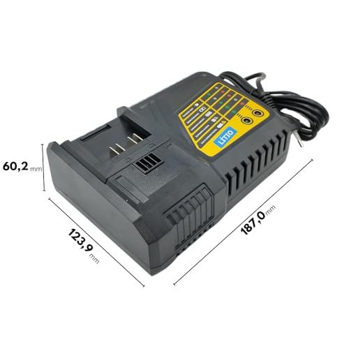 Parceiro das Peças, Carregador de Bateria 18V ICBV1806 Compatível com Chave de Impacto DWT ICID1807