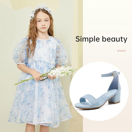 LAURMOSA Dress Shoes for Girls Blue Heels Girls Blue Shoes Size 13 by LAURMOSA - Used condition - Image 7