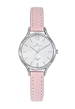 Certus Montre Femme Acier Cuir Rose 644550