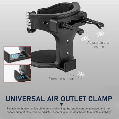 Portavasos ajustable para aire acondicionado de auto miniatura 3