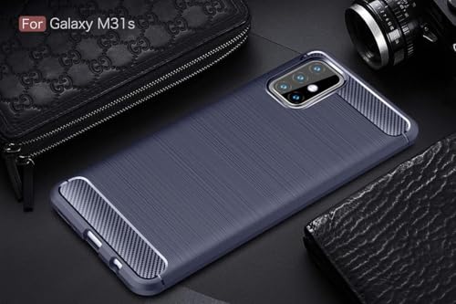 Image of Basic Case for Samsung Galaxy M31S (Carbon Fibre Blue)