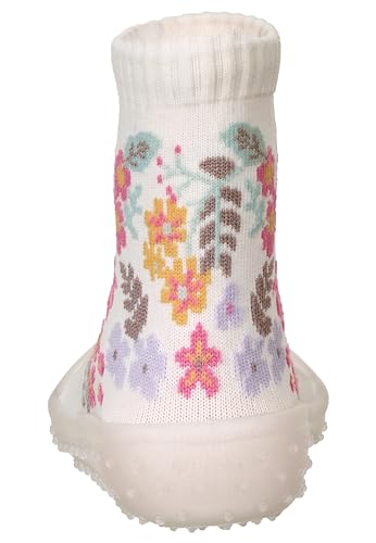 Sterntaler Adventure -Socks Blüten für Mädchen - Babysocken mit Gummisohle - Adventure Socks mit Motiv - ecru, 24