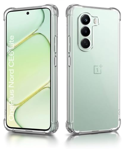 Image of WOW IMAGINE Clear Back Cover Case for 1+ OnePlus Nord CE 6 Lite 5G | Shockproof Soft TPU Case | Cushioned Edges for Ultimate Protection Back Cover Case - Transparent
