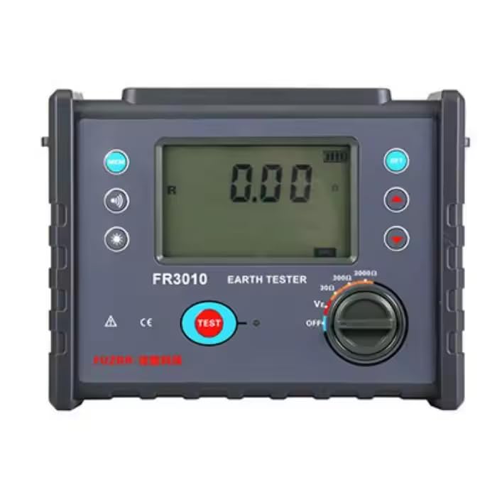 Test Voltage FR3010 Digital Ground Resistance Tester Earth Ground Voltage 600V for Professional Testing