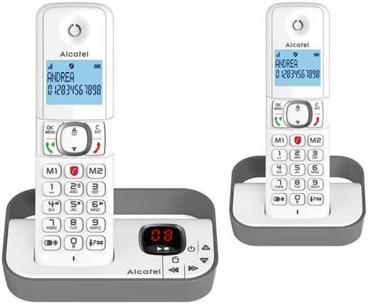 VTech CS2051 Telefono senza fili con segreteria telefonica e 2 combinati, Modalità ECO+, Telefono Senior, Telefono Fisso, Blocco chiamata, Funzione vivavoce, Tasti grandi, Display 1 Linea, Nero