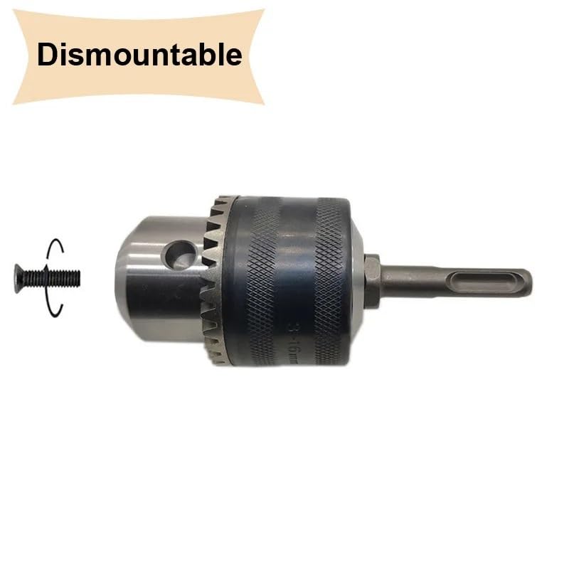 3-16mm 3-szczękowy uchwyt wiertarski konwerter 1/2"-20UNF gwint szybkozmienny adapter SDS-Plus trzpień sześciokątny 1/4" do klucza udarowego(Chuck-SDS Plus)