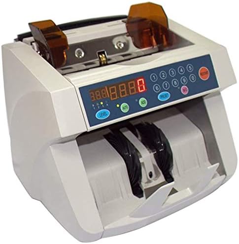 XIXIANDASHA Money Counter with UV/MG Counterfeit Detection, Portable Bill Counting Machine, Bill Counter with LED External Display,1,500 Bills/Min Fastest