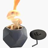 Aobaks Tabletop Fire Pit, Baclcony Fire Pit, Concrete Table Top Fire Pit, Personal Fire Bowl Outdoor
