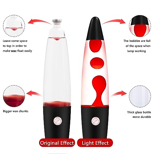 Vanful Red Magma Liquid Motion Lamp With Black Base And Cap For Adults Kids Night Light Lamp Decoration For Living-Room Bedroom Christmas Thanksgiving Day thumb #3