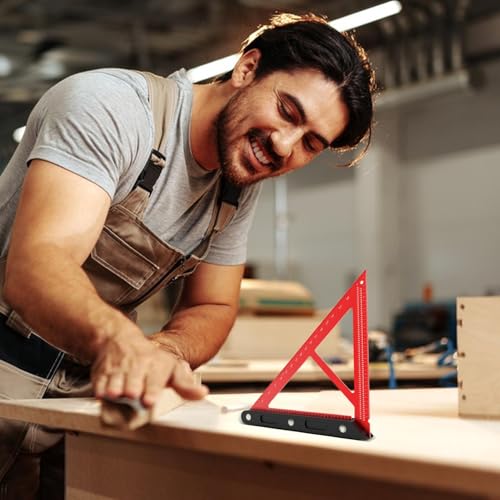 Aluminum Quick Angle Carpenter's Square Rafter Square Aluminum Precision Layout Measuring Tool Alloy for Carpenters Engineers - Image 2