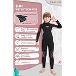 XUKER Kids Wetsuit for Boys Girls Toddlers 3mm Thermal Full Length Back Zip Wetsuit - Image 3