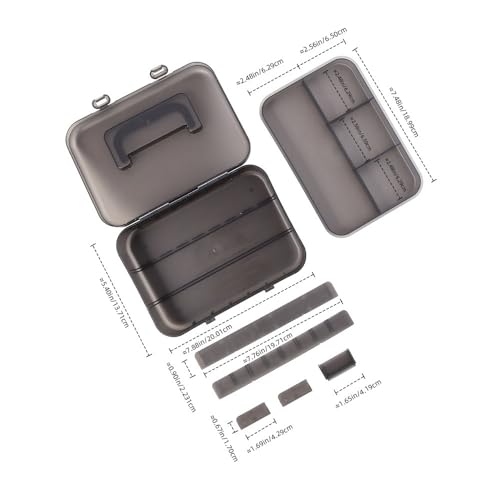 Caja de Pesca Portátil de Doble Capa con Divisores miniatura 2