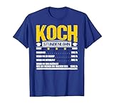 Koch Stundenlohn Geselle Jungkoche Beikoch Sprüche Fun T-Shirt, Herren, Königsblau, XL