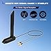 WiFi 7 Gaming Motherboard Magnetic Base Replacement Antenna with New Interface (NOT RP-SMA) for ASUS ROG Strix ASUS TUF/ROG Crosshair/Prime/ProArt Series WiFi 7 Gaming Motherboard, Slinkdsco