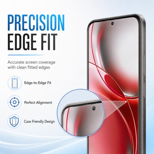 Image of FIRST MART Tempered Glass Screen Protector for Realme Narzo 100x - Full-Glue Screen Guard, 3D Edge to Edge, Bubble-Free, HD Clear Case-Friendly, Black, Pack of 2