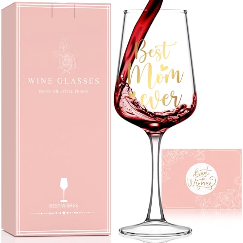 Astonlink Mom Birthday & Mother’s Day Wine Glass 15.5 Oz