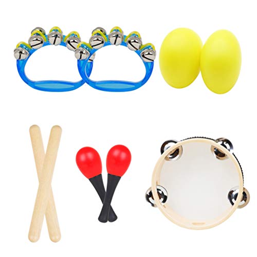 ARTIBETTER Conjunto de Instrumentos Musicais Infantis Ritmos Música para Aprender Brinquedos Clave V