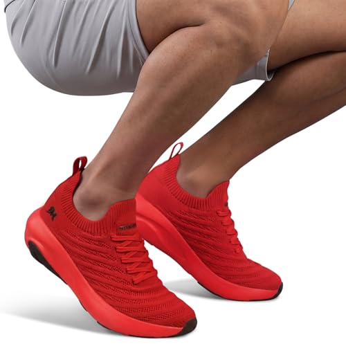 Image of Neeman's Begin Walk Glide Sneakers for Men | Breathable Knit Upper, Cushioned EVA Sole | Lightweight Walking Shoes for Everyday Comfort