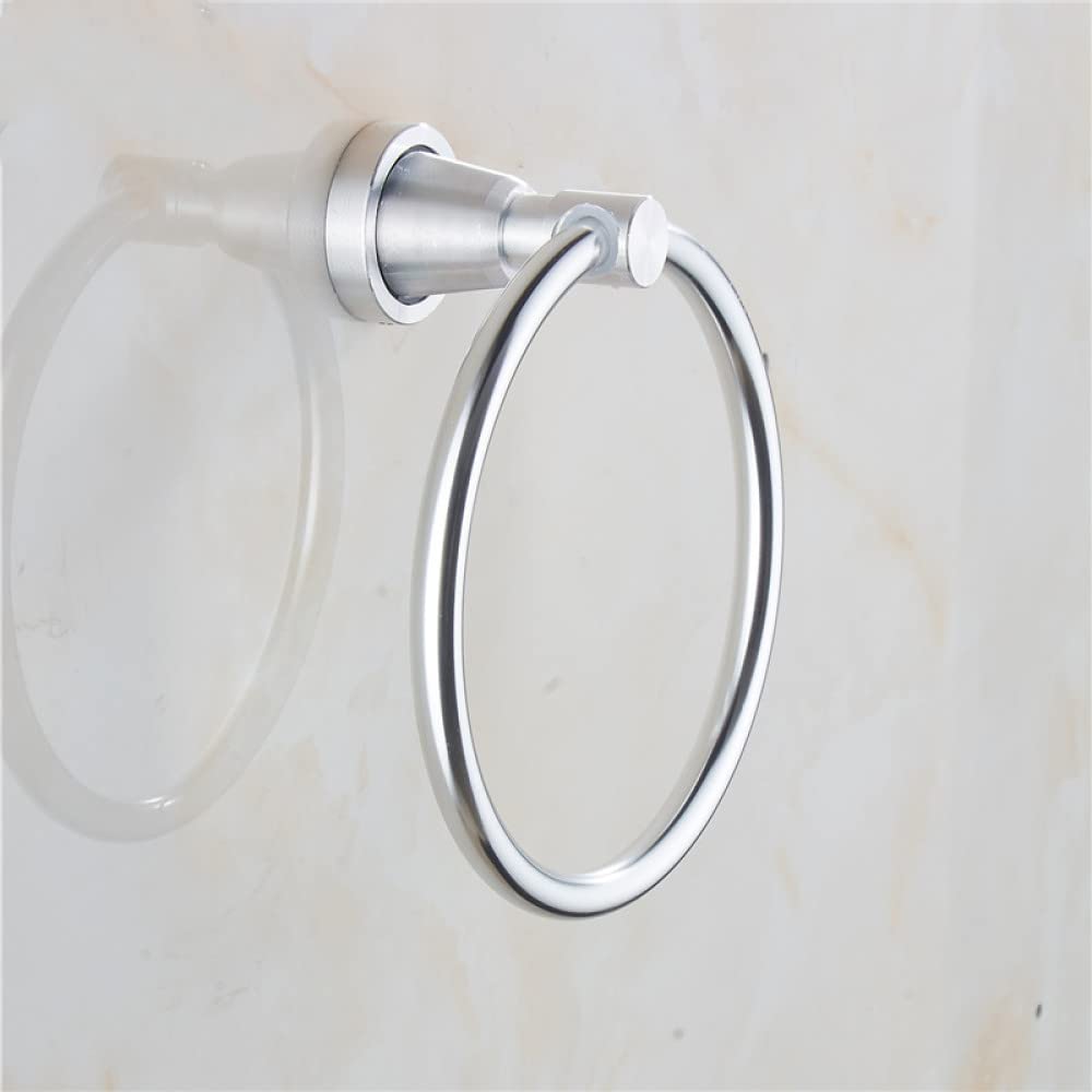 Anneau de serviette mural et porte-serviette en aluminium solide et pratique
