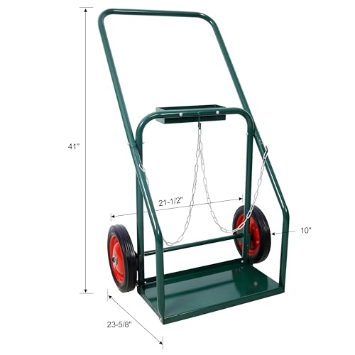 Carretilla para Cilindros de Soldadura 440lbs con Ruedas de Goma Sólida miniatura 6