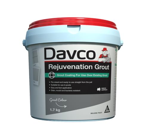 SIKA - Ready-to-Use Tile Joint Renovation Grout - Davco Rejuvenation Grout, Platinum - Stain, Mould & Bacteria Resistant - 1.7kg