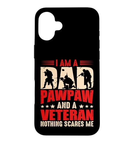 I'm A Dad Pawpaw And Veteran For Men Dad Grandpa Veteran �X�}�z�P�[�X iPhone 16 Plus �p