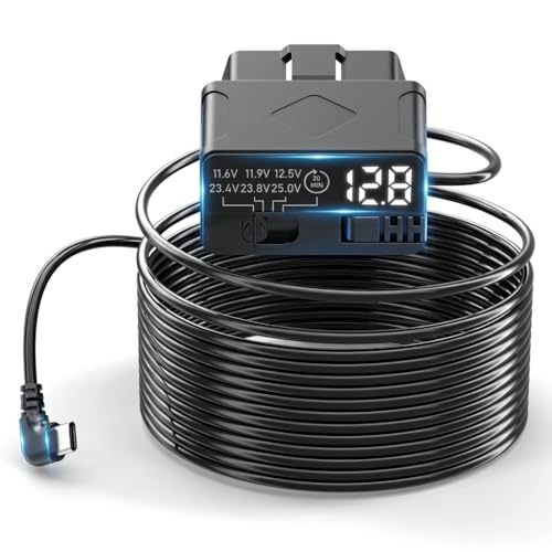Cable OBD2 tipo C para cámara de salpicadero ideal para proteger tu coche aparcado en la calle