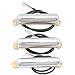 Artec Alnico 5 Guitar Lipstick Pickups Single Coil Neck Middle Bridge Pickups Set for Strat Style Electric Guitar, Chrome