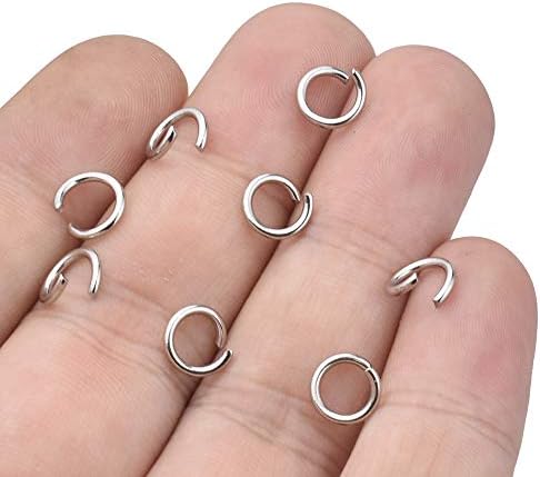 50pcs Silver Lobster Clasp and 120pcs Open Jump Ring - Metal Alloy Small Lobster Claw Clasps for Handmade Necklace, Bracelet Jewelry Making Accessories Fastener Hook(Silver)