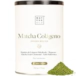Colágeno con Magnesio, Té Matcha y Ácido Hialurónico. Articulaciones, Piel y Uñas. 300g de polvo (vainilla). Sin gluten, sin azúcares añadidos ni OGM. Mantén tu cuerpo sano y fuerte.