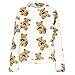 HGps8w Women's Cute Bear Plush Pajama Tops, Pullover Soft Fluffy Fleece Warm Sweatshirts Winter Comfy Fuzzy Lounge Sleepwear