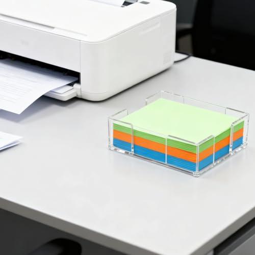 Support note adhésive acrylique transparent bloc-notes 10x15 bureau école - 3