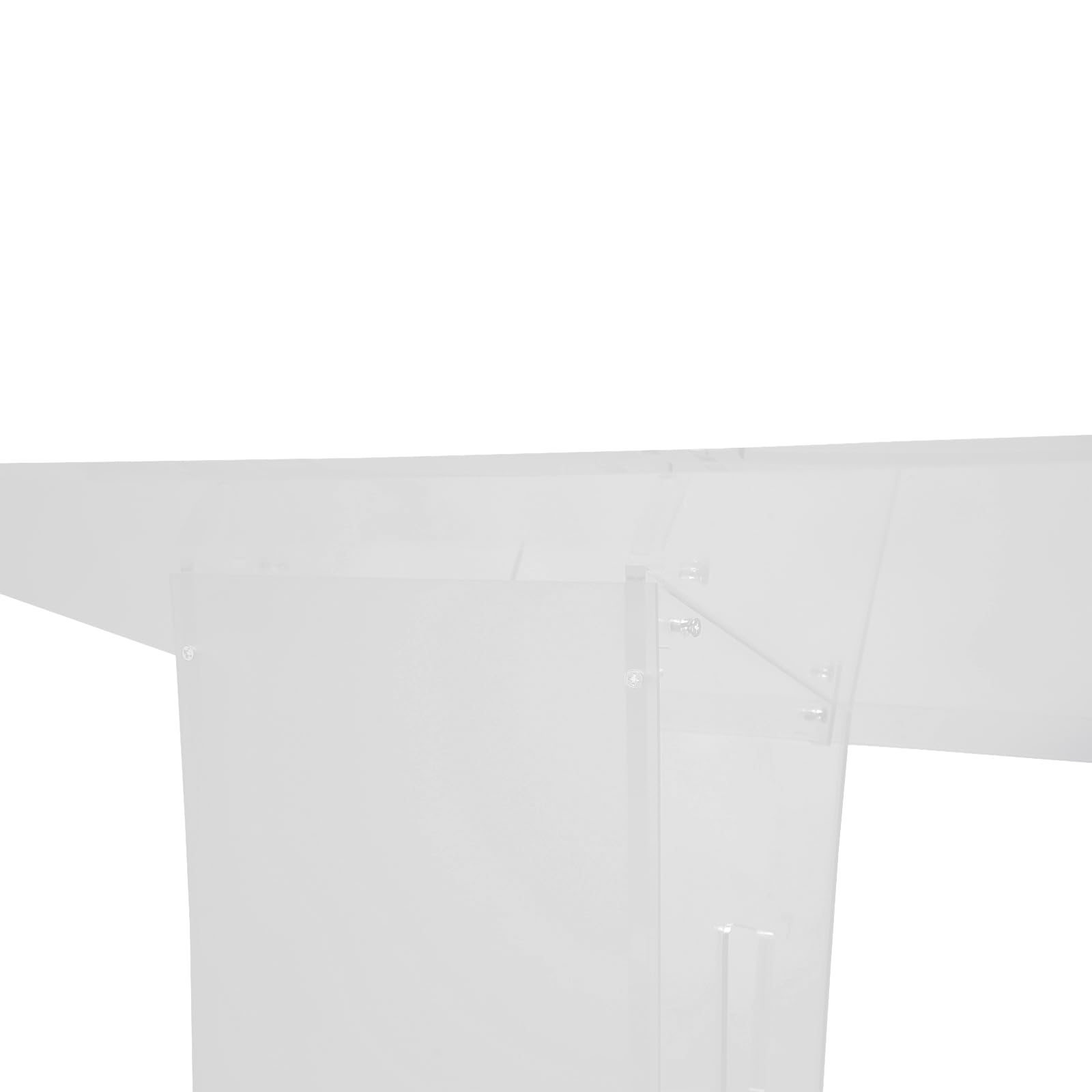 Pupitre en acrylique transparent Podium Bureau Chambre, Pupitre transparent pour salle de classe, table de conférence professionnelle en chaire 60 x 40 x 110 cm
