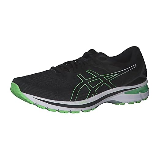 ASICS Herr Gt-2000 9 löparsko, Svart ljus lime - 41.5 EU