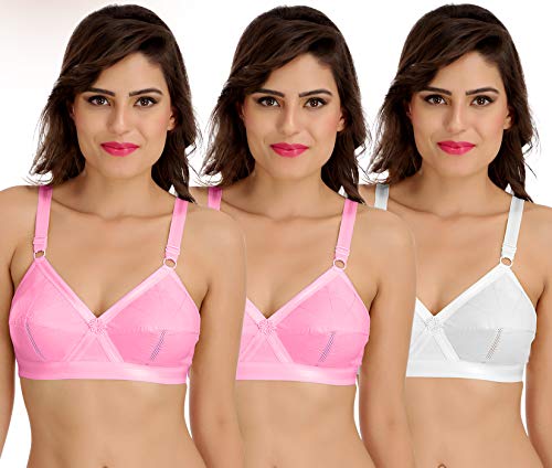 Image of SONA Perfecto Plus Size Cotton Bra for Woman Full Coverage Pack of 1