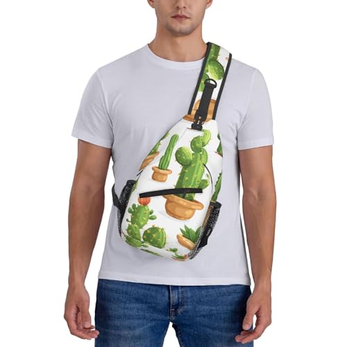 Bolso Cruzado con Estampado de Cactus para Mujeres y Hombres miniatura 7