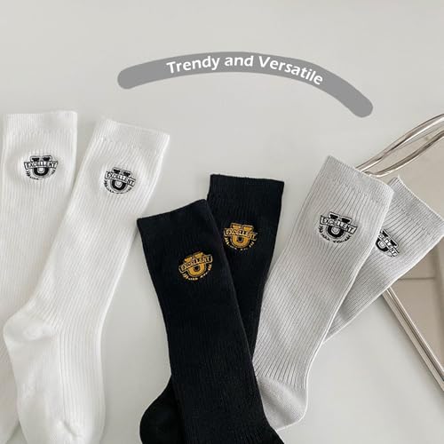 Toddler Girl Knee High Socks Seamless Breathable Long Socks School Uniform 3 Pairs4