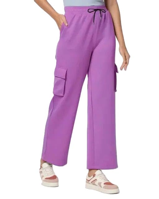 Image of Women Cargo Pants 4 Pocket Design Casual Comfortable Utility Style Everyday Travel Outdoor Outfit