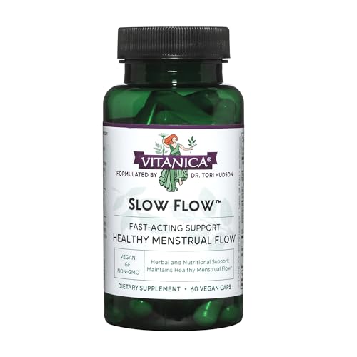 Vitanica Slow Flow Menstrual Flow Support Vegan 60 Capsules (Slow Flow)