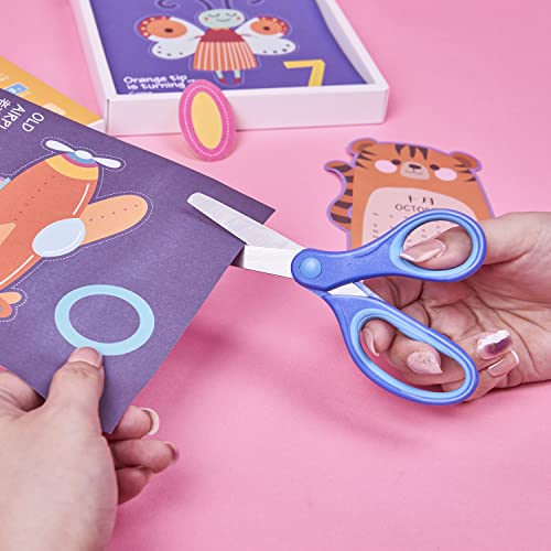 Gaifongre Kids Scissors 5.5" Blunt Safety Scissors For Children Toddler Scissors 3 Pack, Right Handed #TOP6
